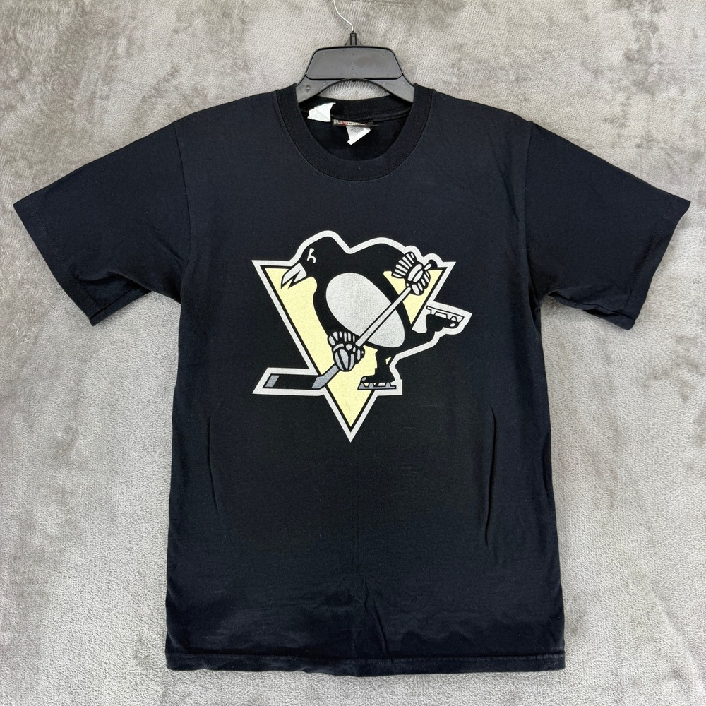 Pittsburgh Penguins T-Shirt Small Black NHL Hockey Crosby 87 Old Time Sports EUC